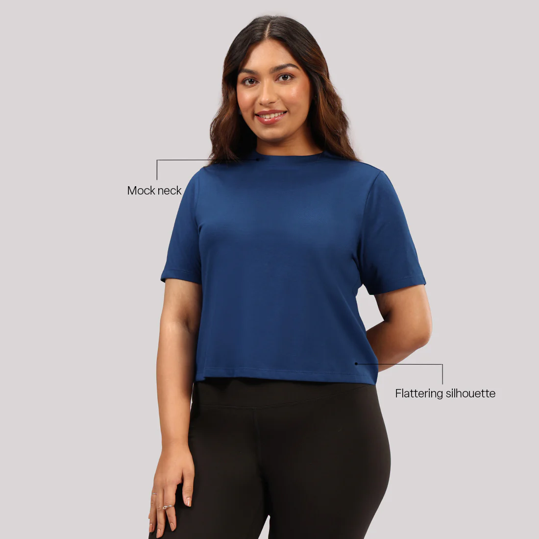 Cotton Pro High Neck Top - Image 46