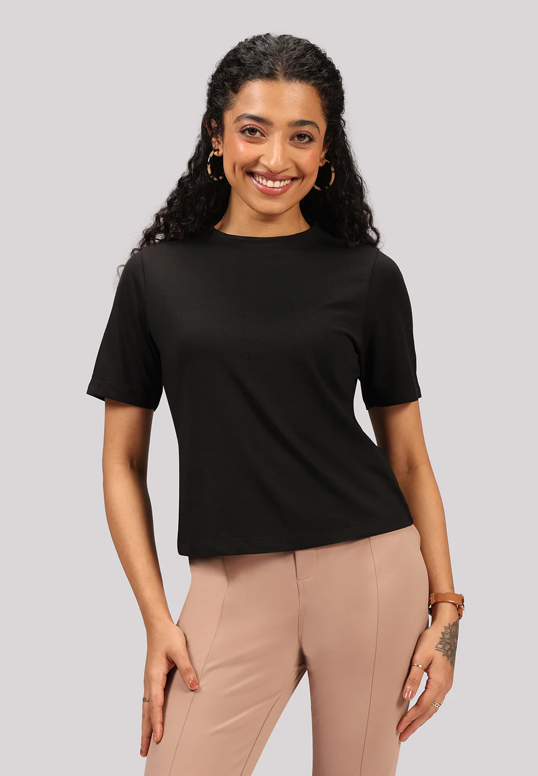 Cotton Pro High Neck Top - Image 47