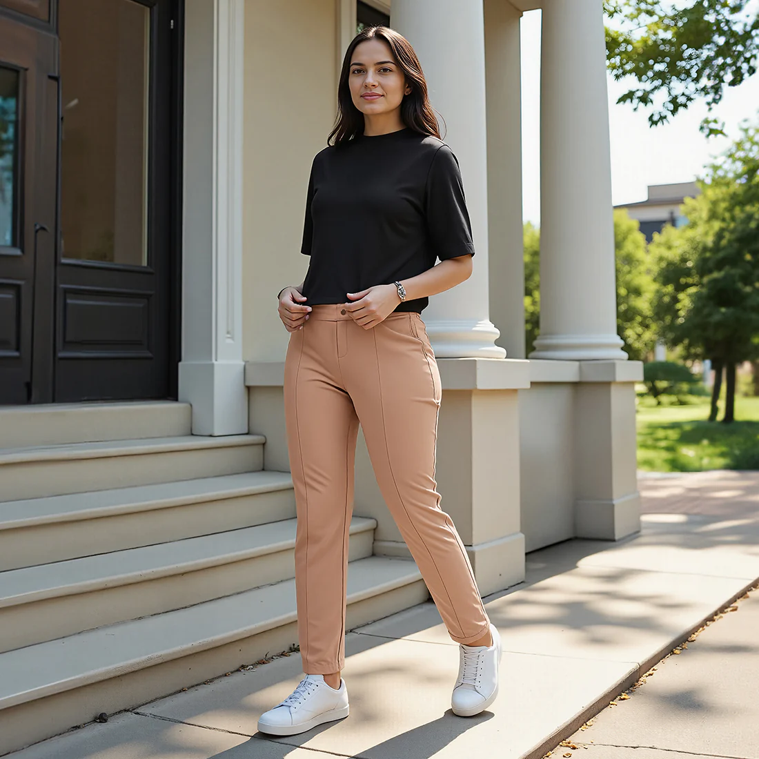Cotton Pro High Neck Top - Image 51