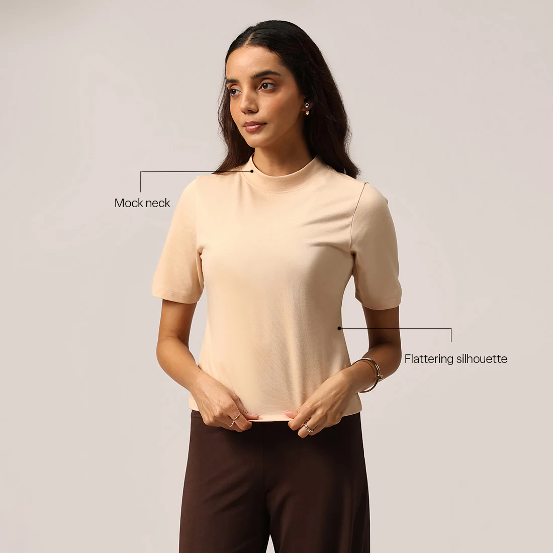 Cotton Pro High Neck Top - Image 59