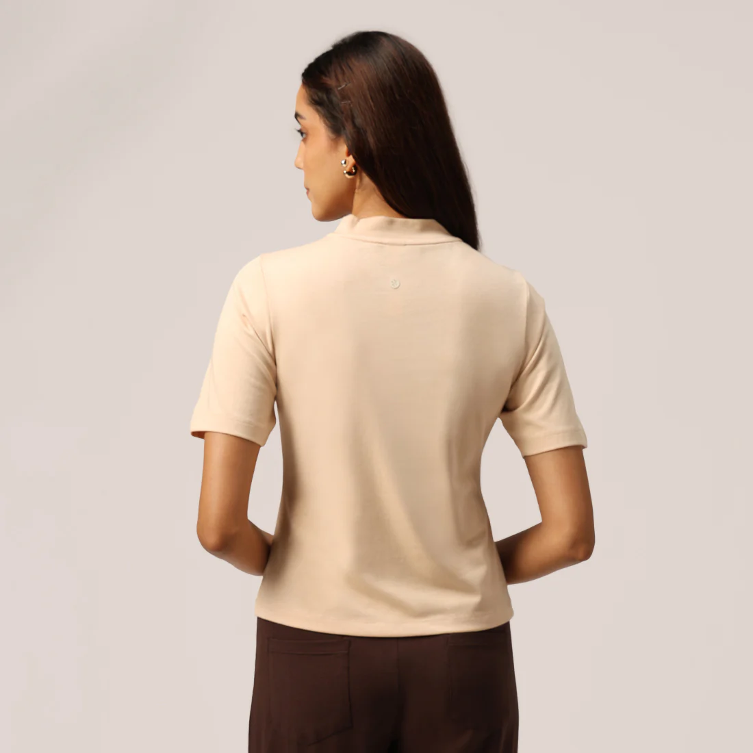 Cotton Pro High Neck Top - Image 61