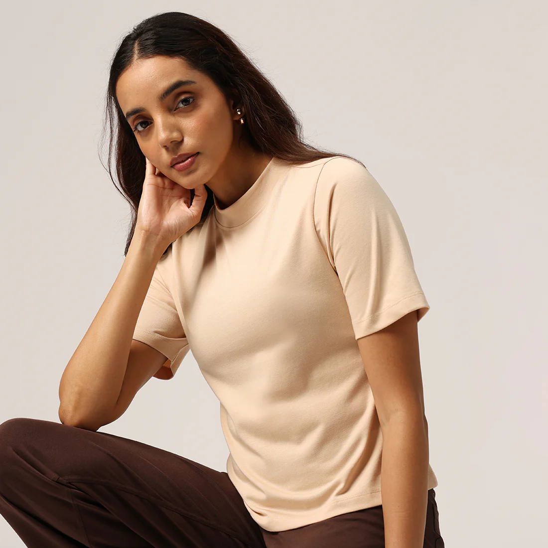 Cotton Pro High Neck Top - Image 64