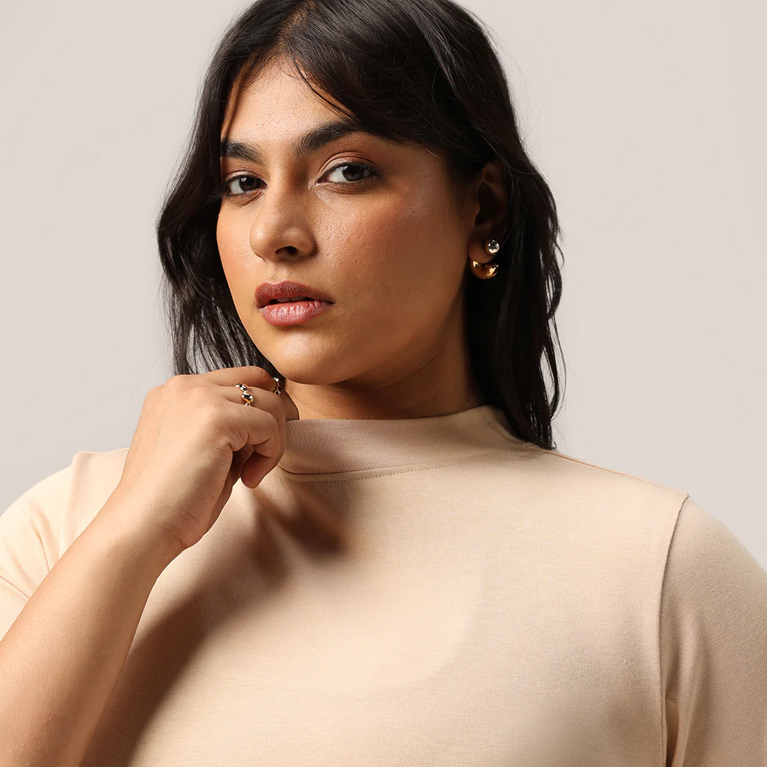 Cotton Pro High Neck Top - Image 72
