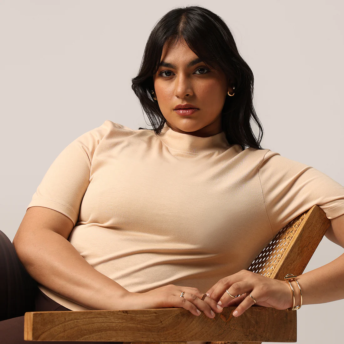 Cotton Pro High Neck Top - Image 75