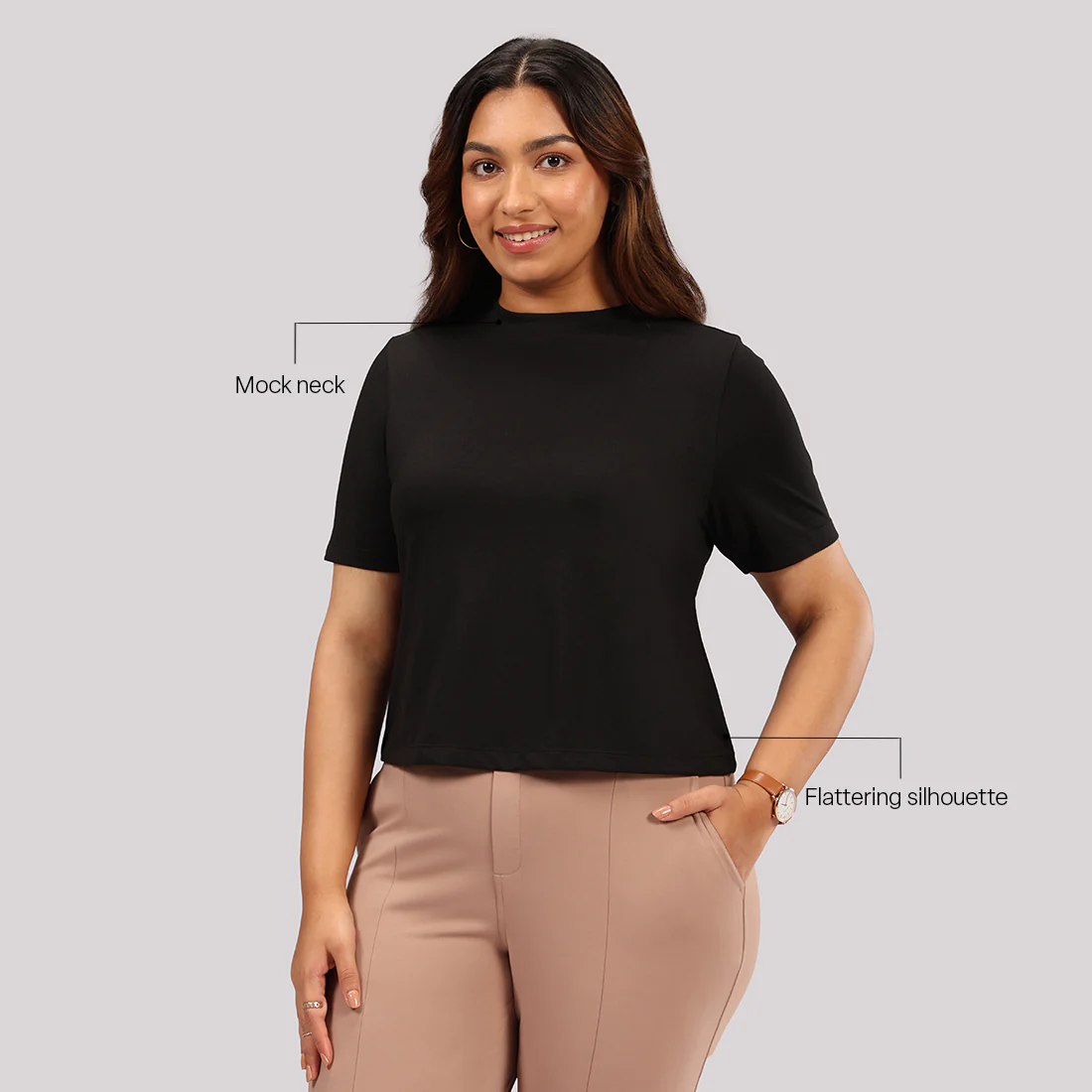 Cotton Pro High Neck Top - Image 85