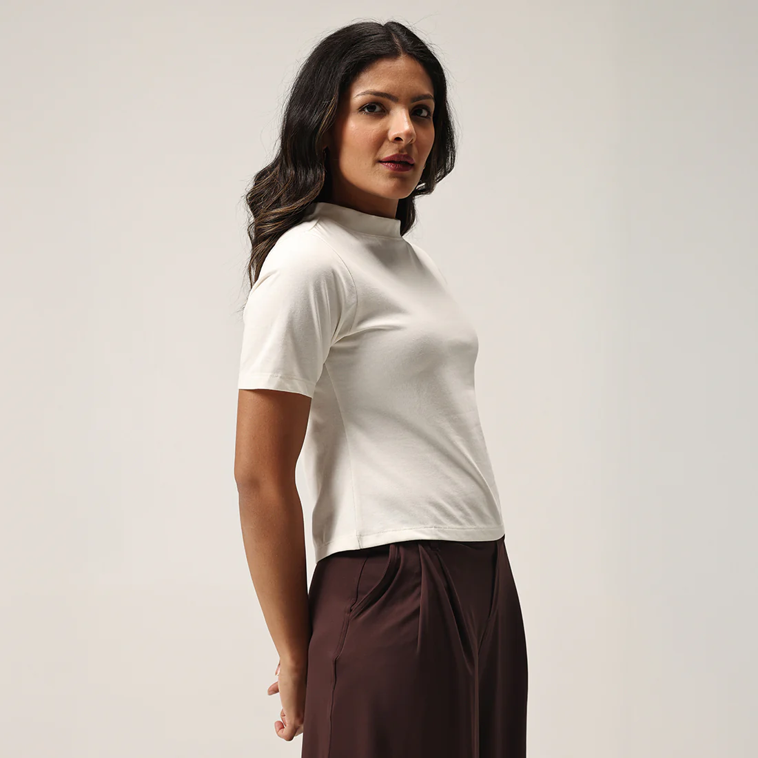 Cotton Pro High Neck Top - Image 99