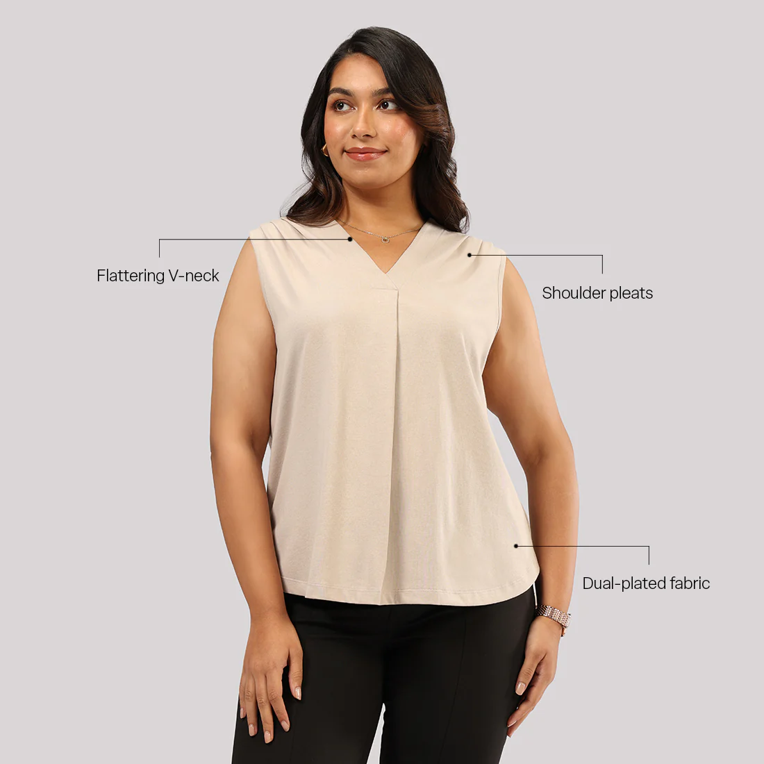 Cotton Pro Sleeveless Work Top - Image 12