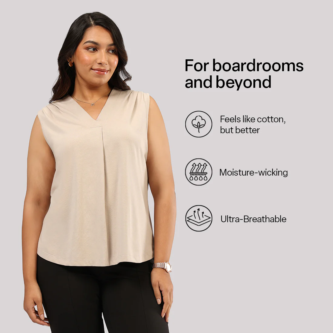 Cotton Pro Sleeveless Work Top - Image 13