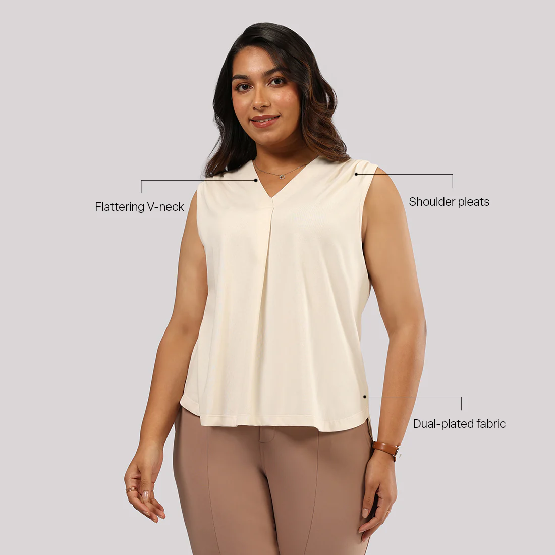 Cotton Pro Sleeveless Work Top - Image 28