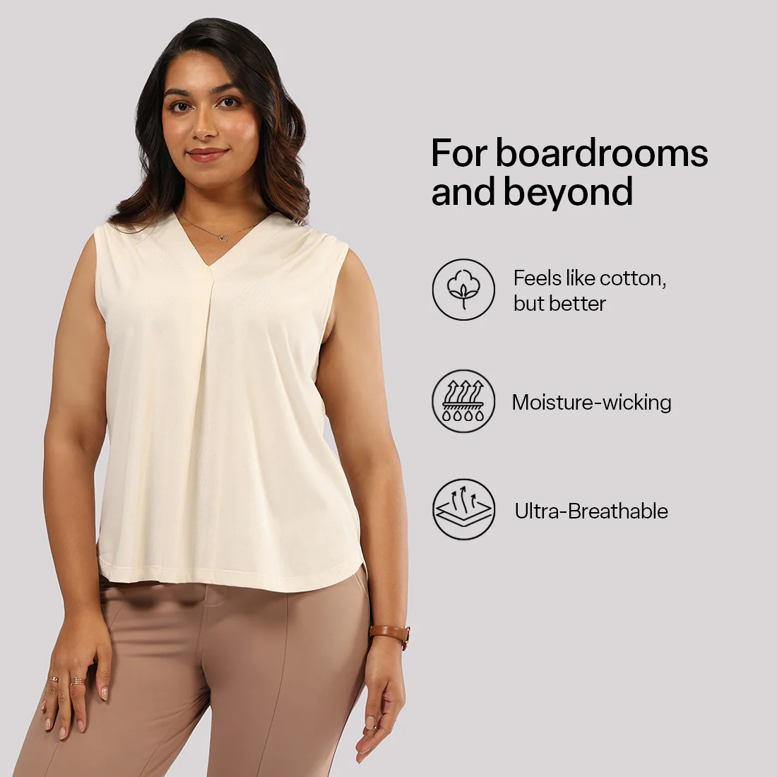 Cotton Pro Sleeveless Work Top - Image 31