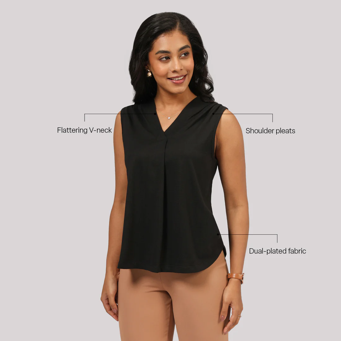 Cotton Pro Sleeveless Work Top - Image 34