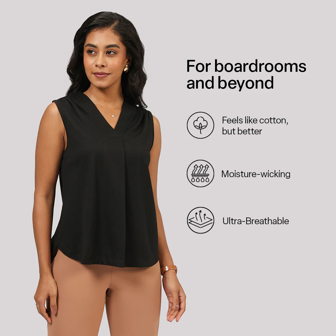 Cotton Pro Sleeveless Work Top - Image 36