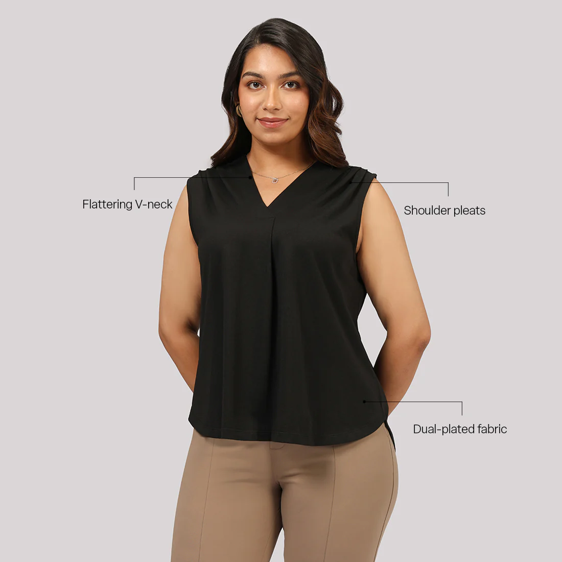 Cotton Pro Sleeveless Work Top - Image 44