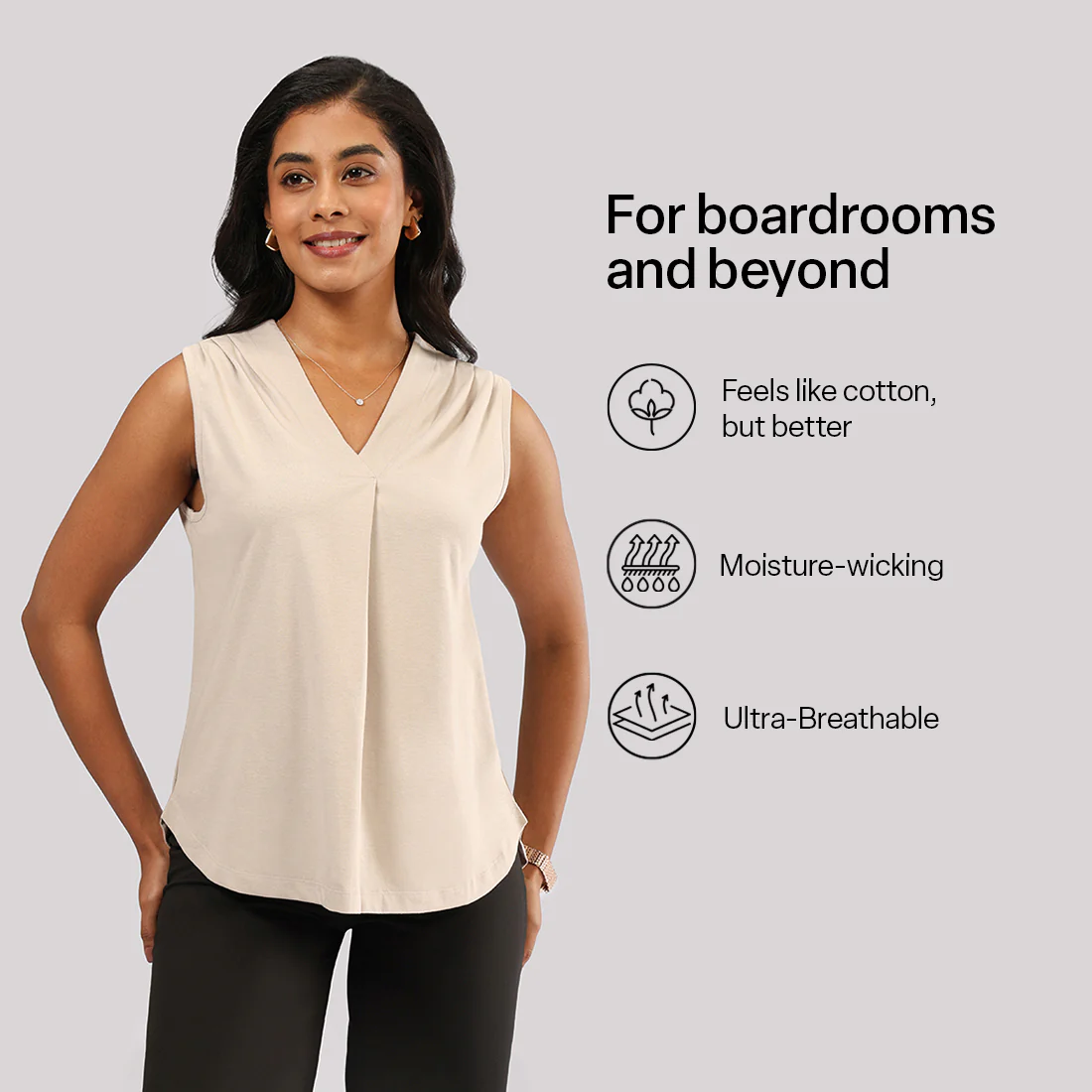 Cotton Pro Sleeveless Work Top - Image 5