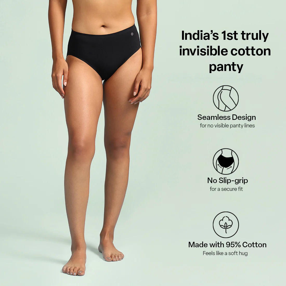 FreeDame Seamless Cotton Panty (Pack of 2) - Image 9