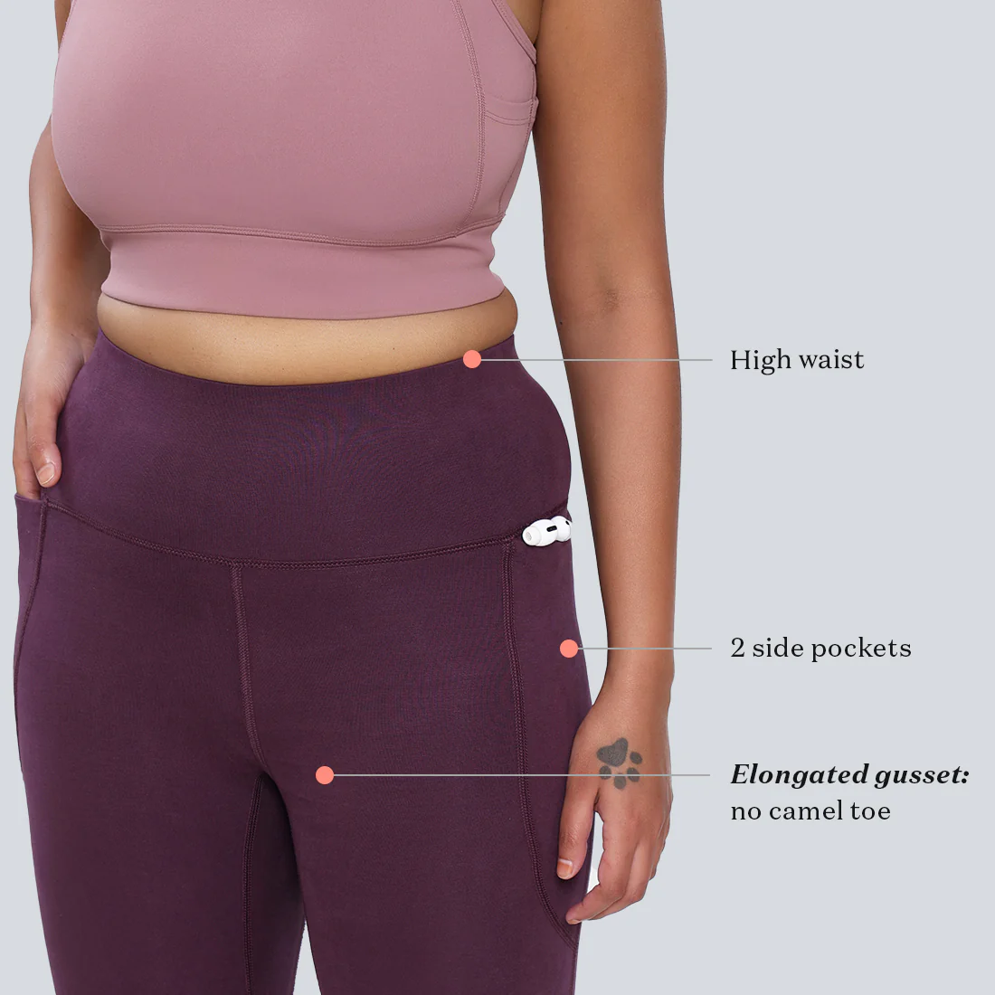 Groove-In Cotton Leggings - Image 100