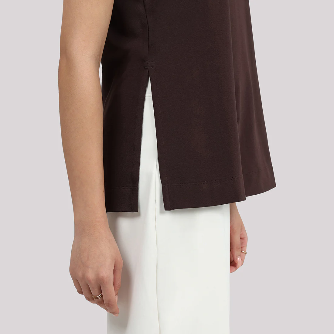 Last Tee Sleeveless Long Slit Top - Image 10