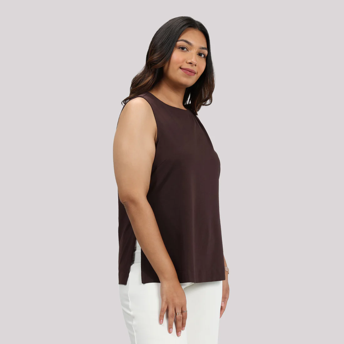 Last Tee Sleeveless Long Slit Top - Image 13