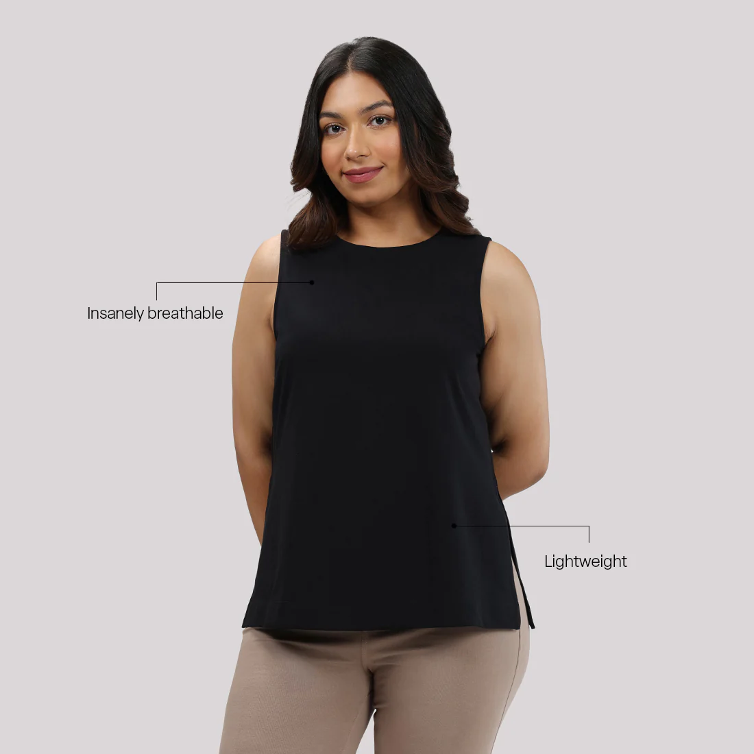 Last Tee Sleeveless Long Slit Top - Image 28