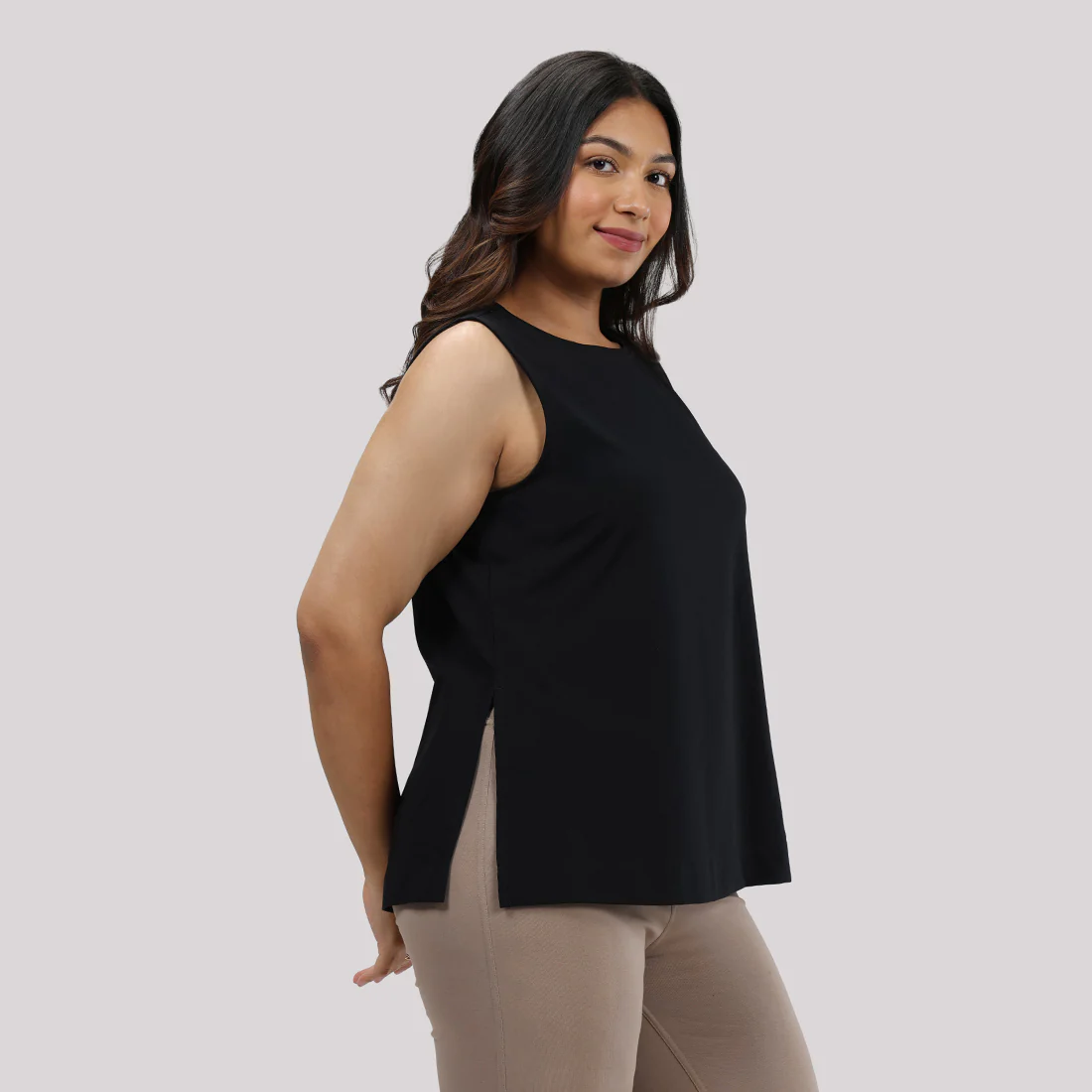 Last Tee Sleeveless Long Slit Top - Image 29