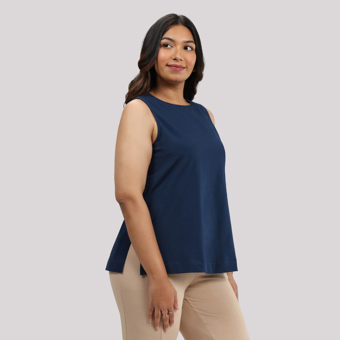 Last Tee Sleeveless Long Slit Top - Image 41