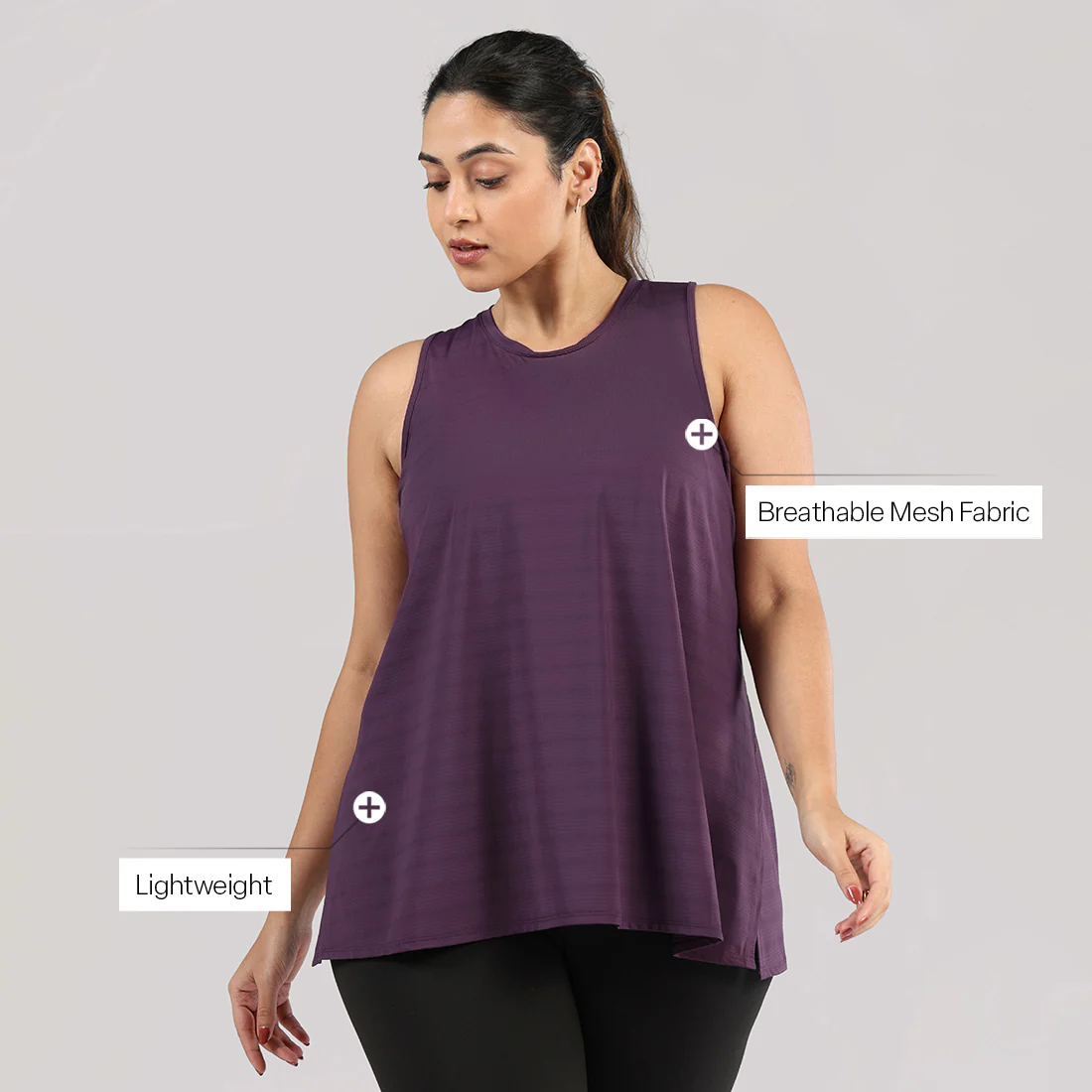 Most Breathable - Overlapped Mesh Tank - Image 12