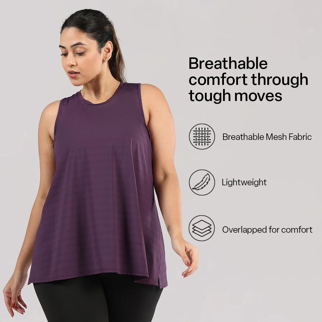 Most Breathable - Overlapped Mesh Tank - Image 42