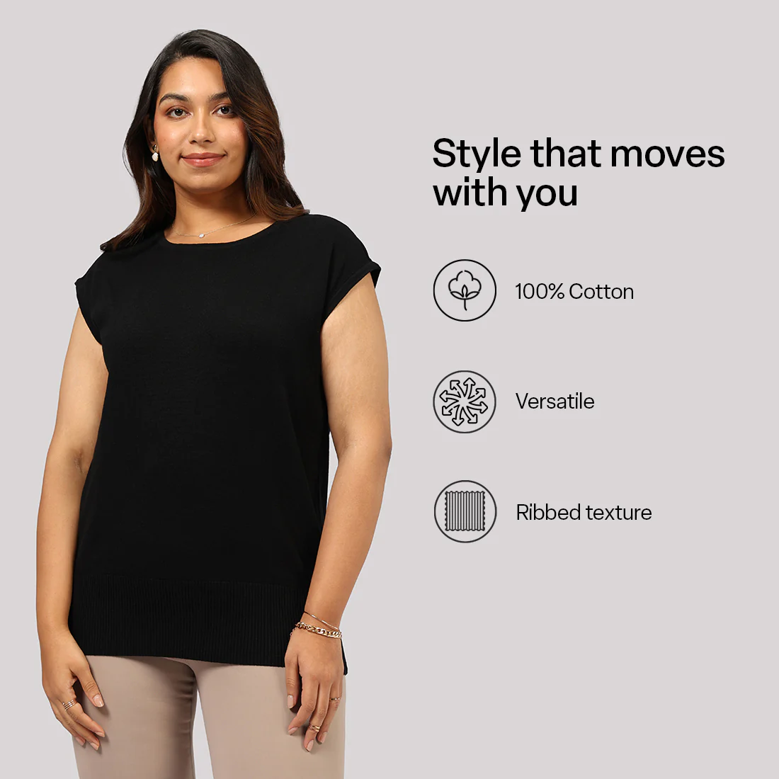 Move All Day Cap Sleeves Top - Image 18