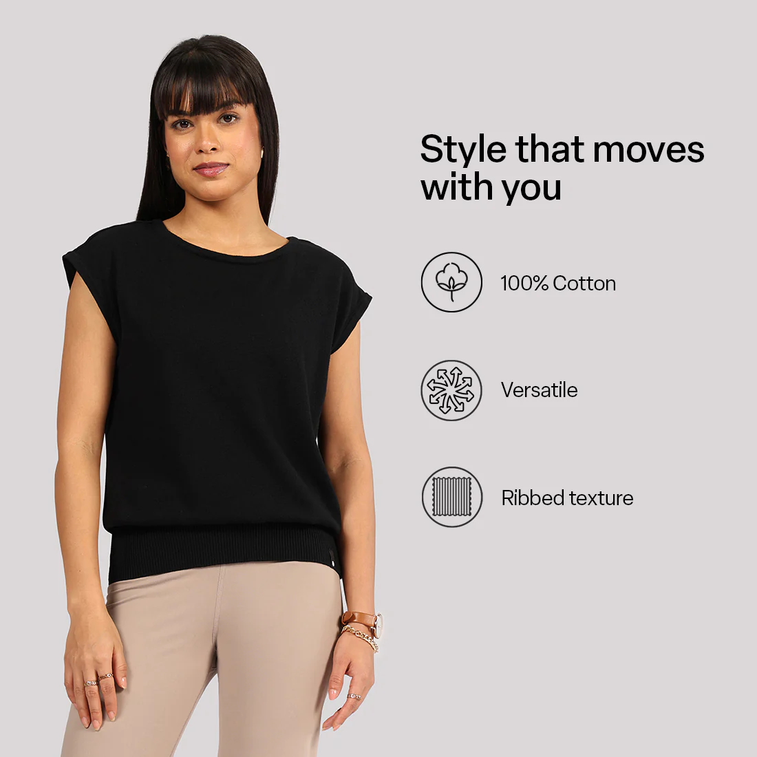 Move All Day Cap Sleeves Top - Image 26