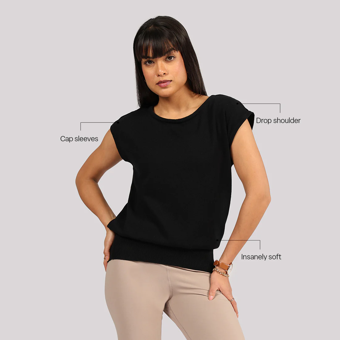 Move All Day Cap Sleeves Top - Image 27