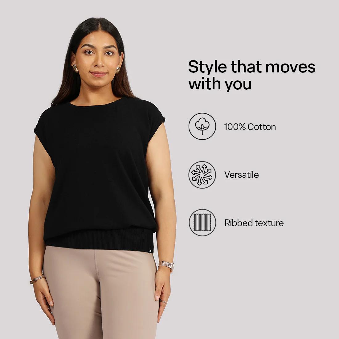 Move All Day Cap Sleeves Top - Image 36