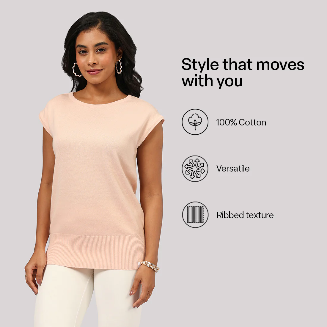 Move All Day Cap Sleeves Top - Image 4
