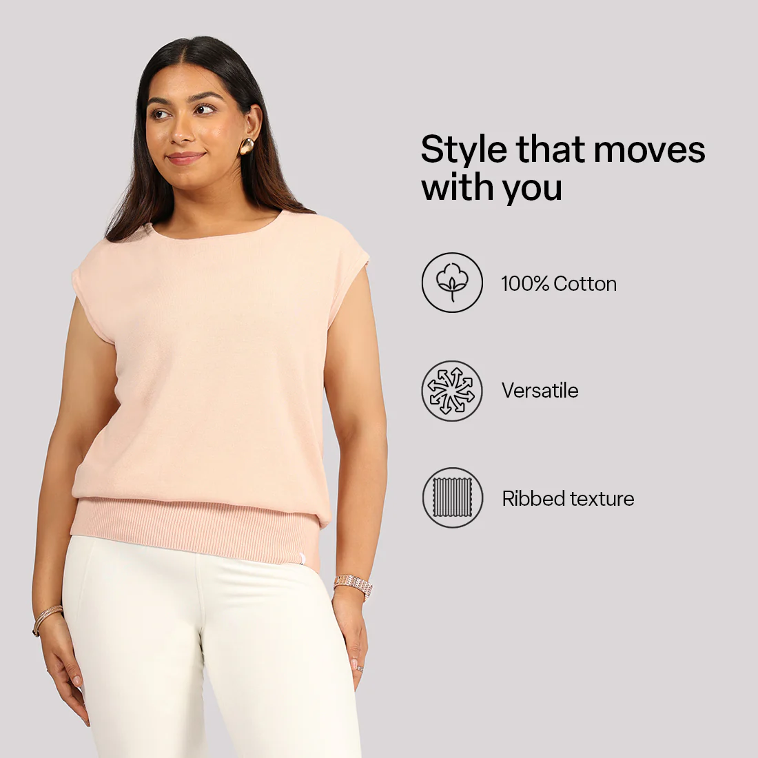 Move All Day Cap Sleeves Top - Image 52