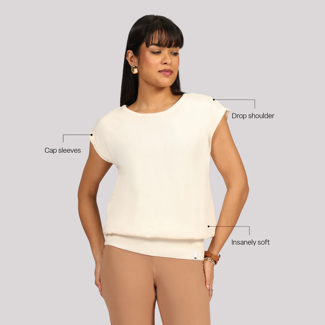 Move All Day Cap Sleeves Top - Image 57