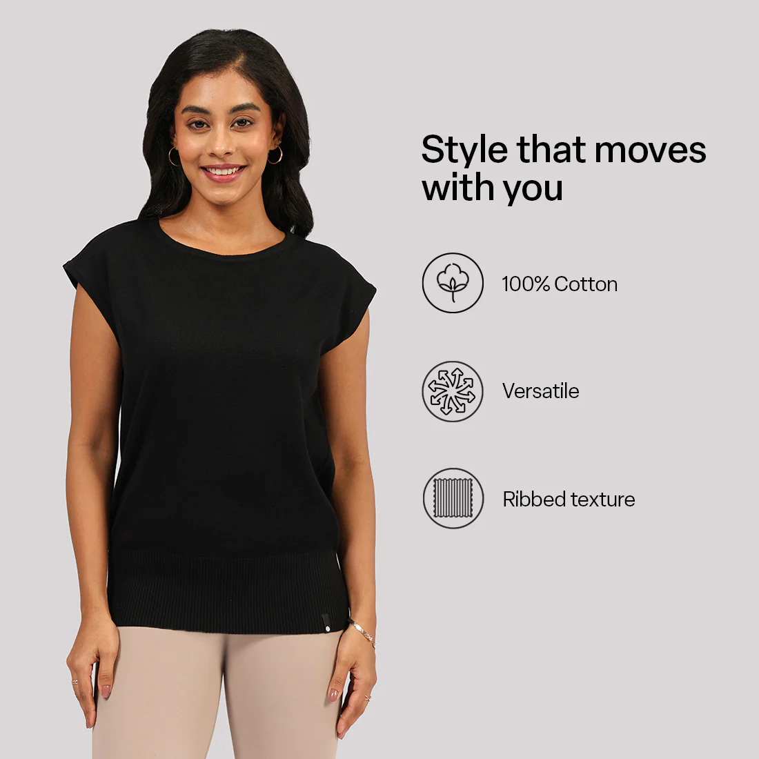 Move All Day Cap Sleeves Top - Image 7
