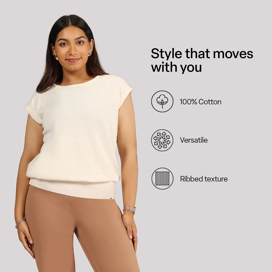 Move All Day Cap Sleeves Top - Image 70