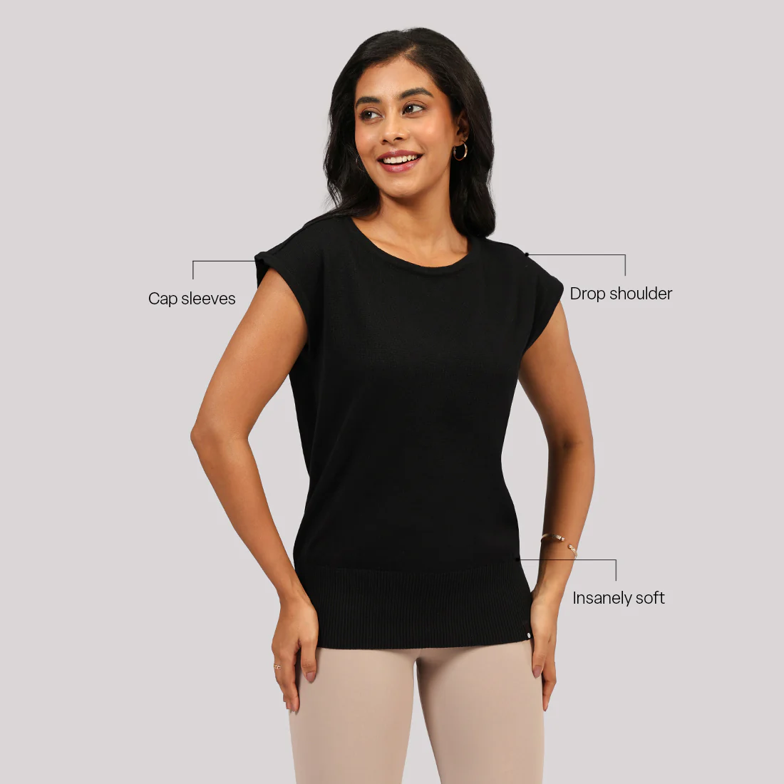 Move All Day Cap Sleeves Top - Image 8