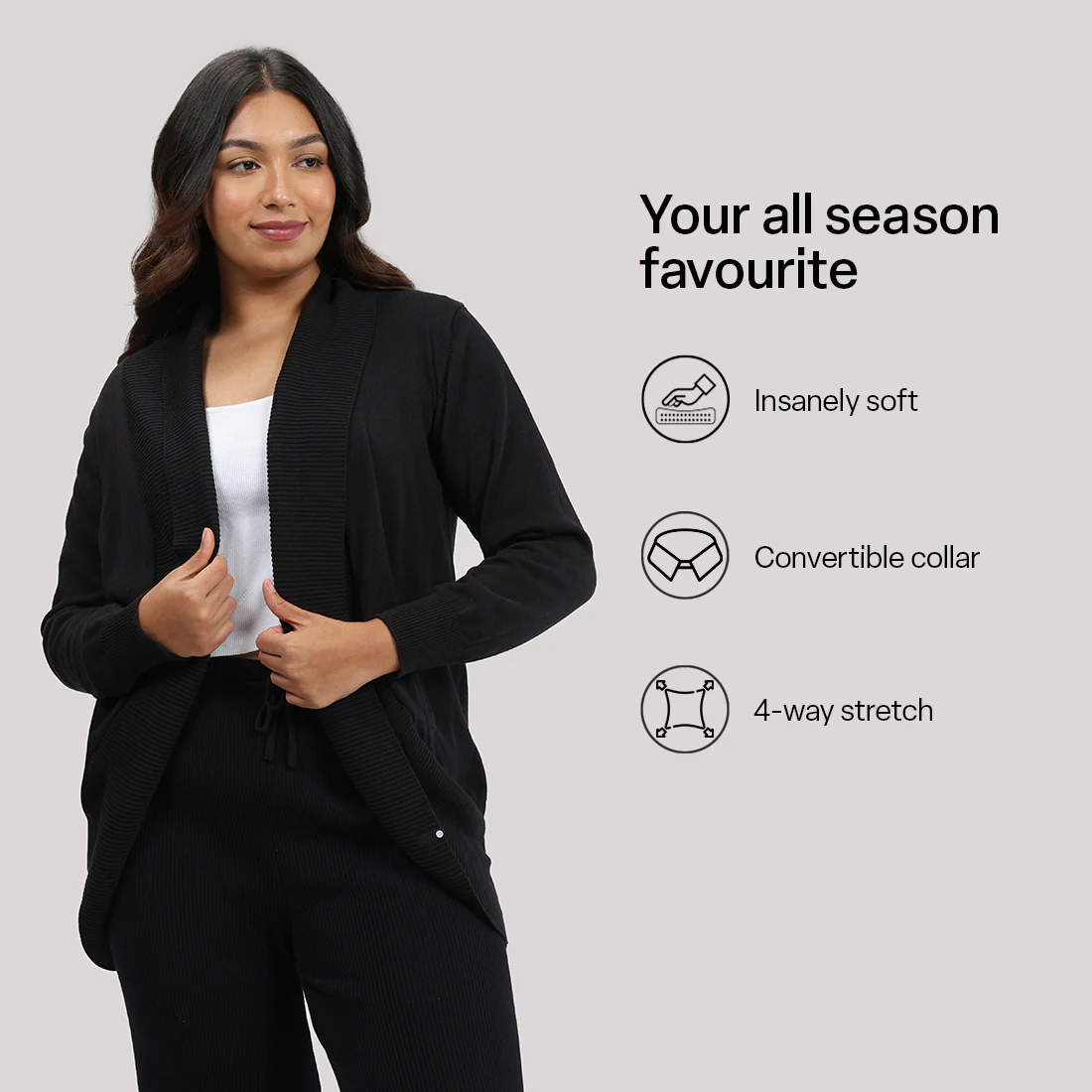 Move All Day Collared Shrug - Image 16