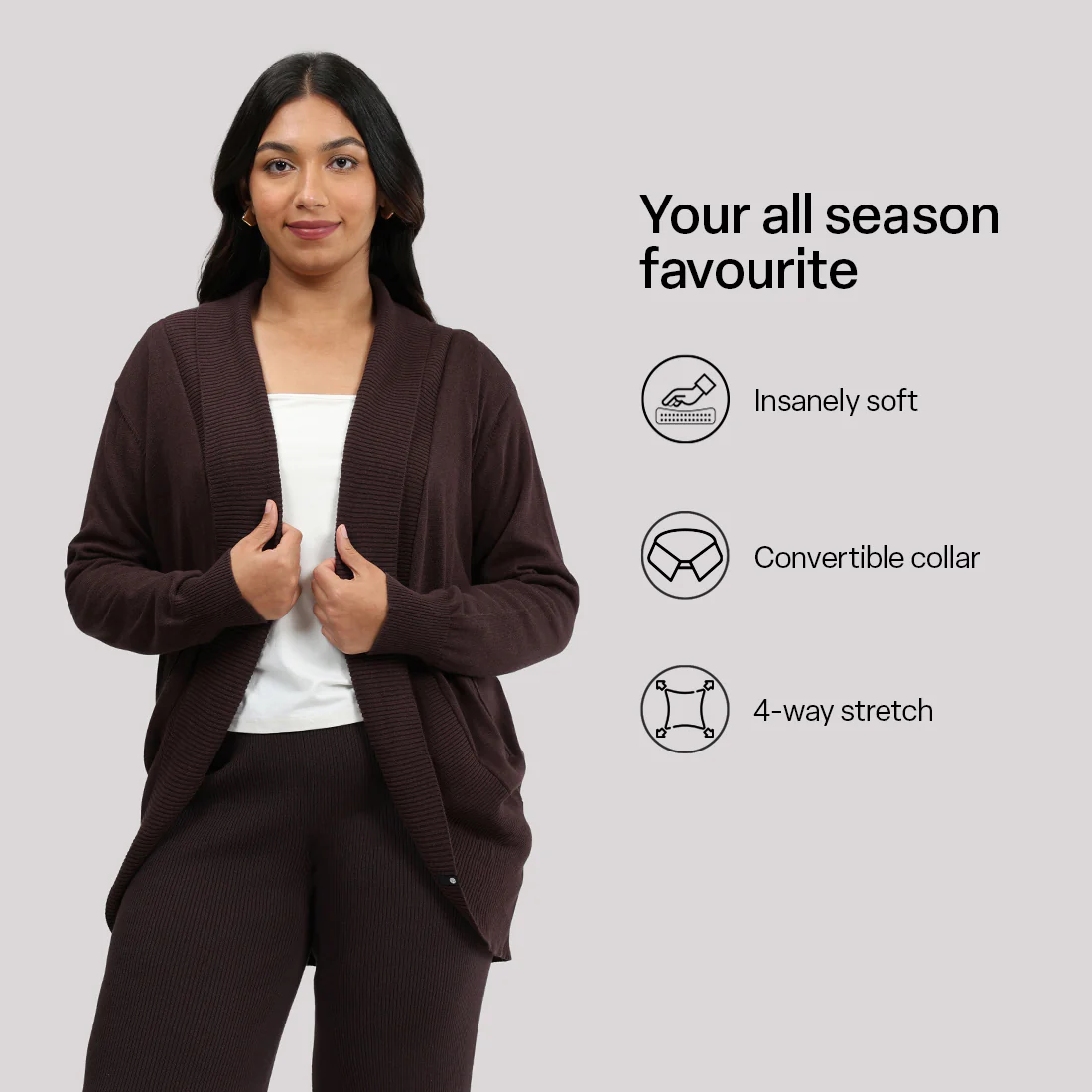 Move All Day Collared Shrug - Image 30