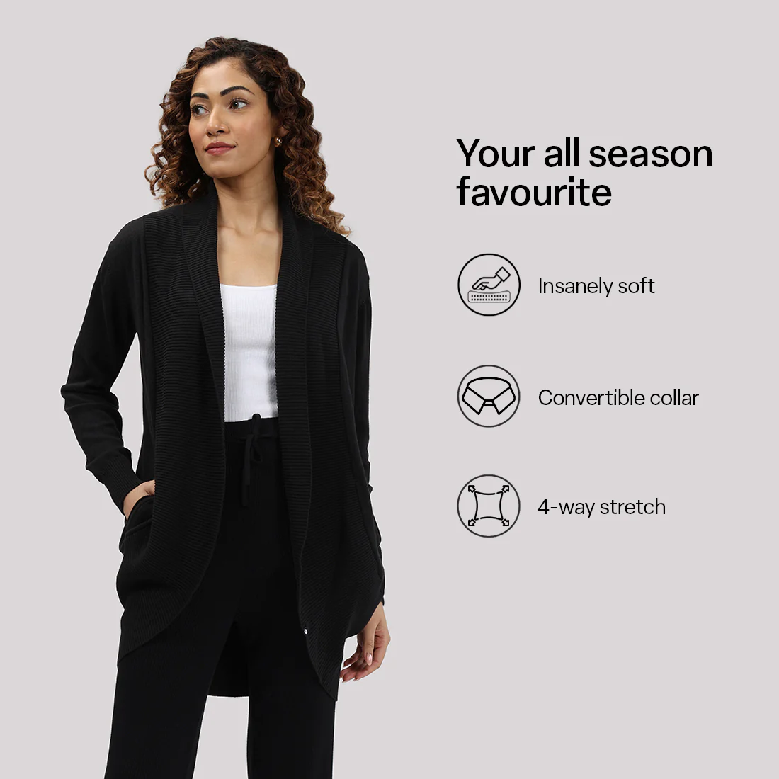 Move All Day Collared Shrug - Image 7