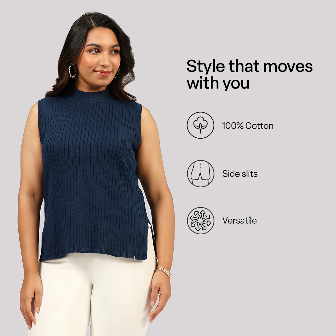 Move All Day Sleeveless Top - Image 44