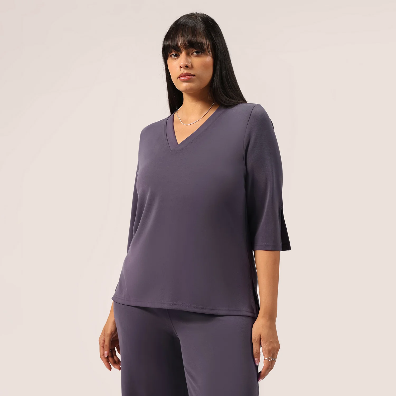 PetalRib™ Slit Sleeve Top - Image 13