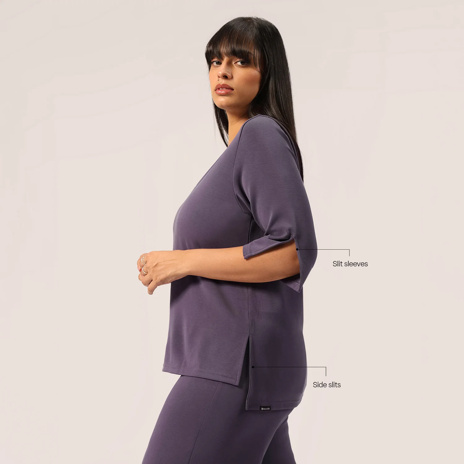 PetalRib™ Slit Sleeve Top - Image 14