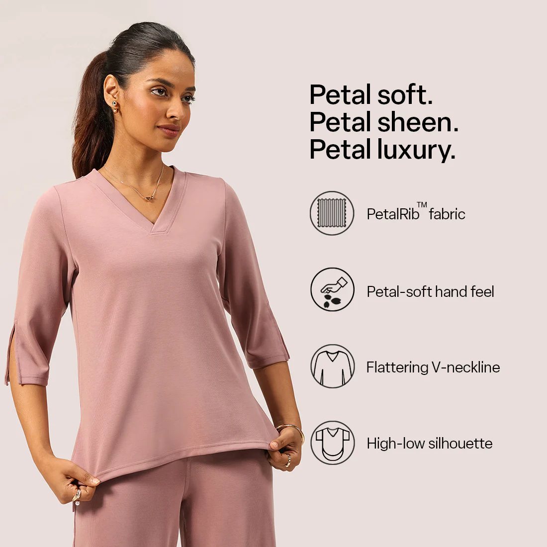 PetalRib™ Slit Sleeve Top - Image 23