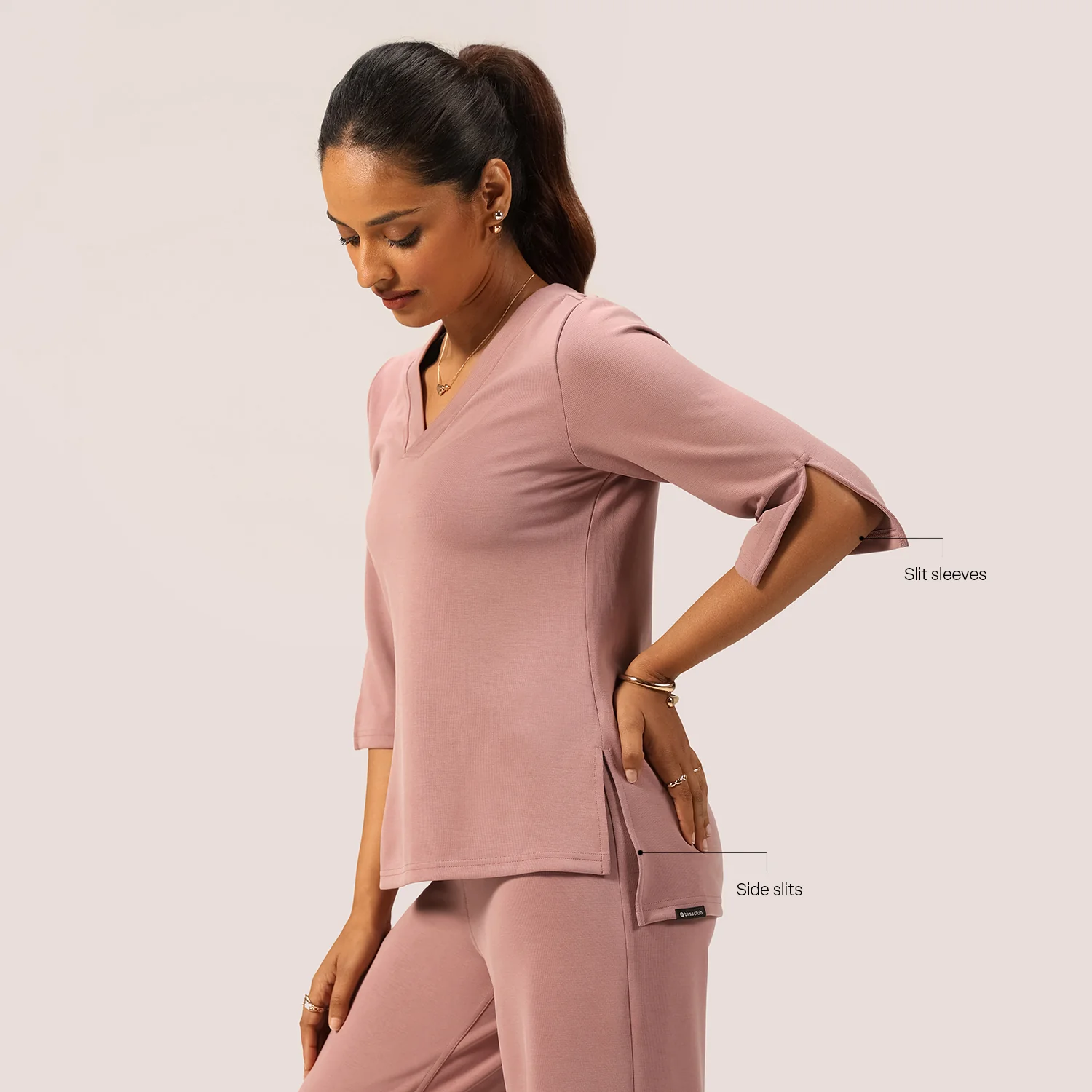 PetalRib™ Slit Sleeve Top - Image 24