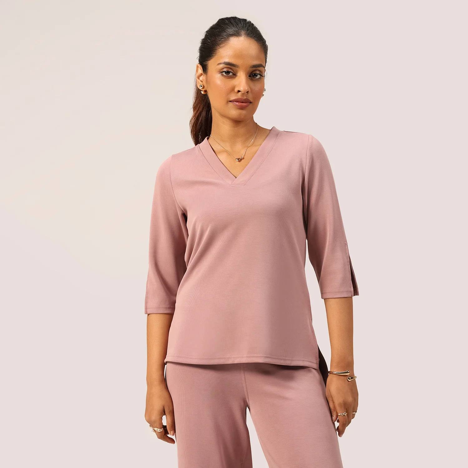 PetalRib™ Slit Sleeve Top - Image 25