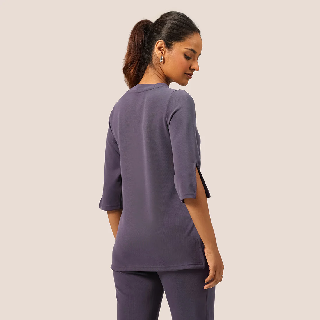 PetalRib™ Slit Sleeve Top - Image 3