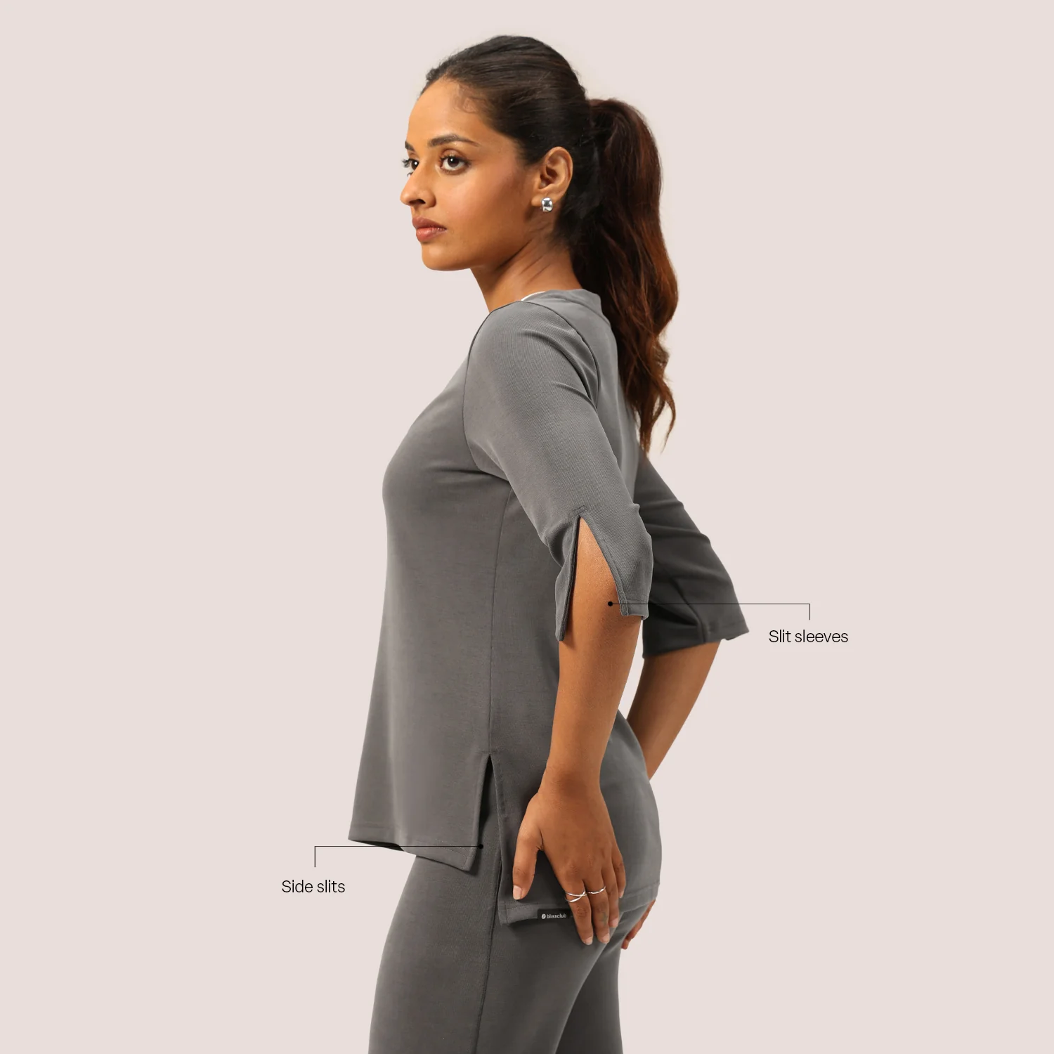 PetalRib™ Slit Sleeve Top - Image 42