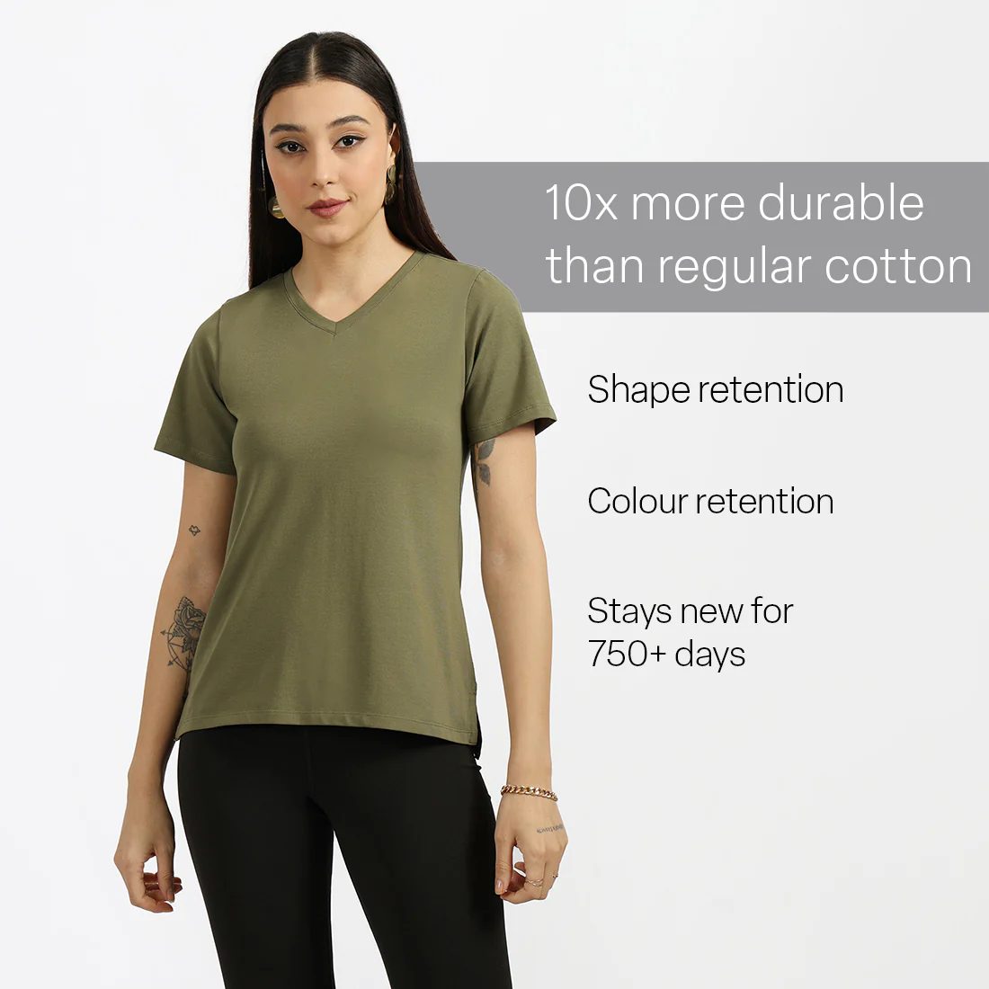 Last Tee - V Neck Half Sleeves - Image 101