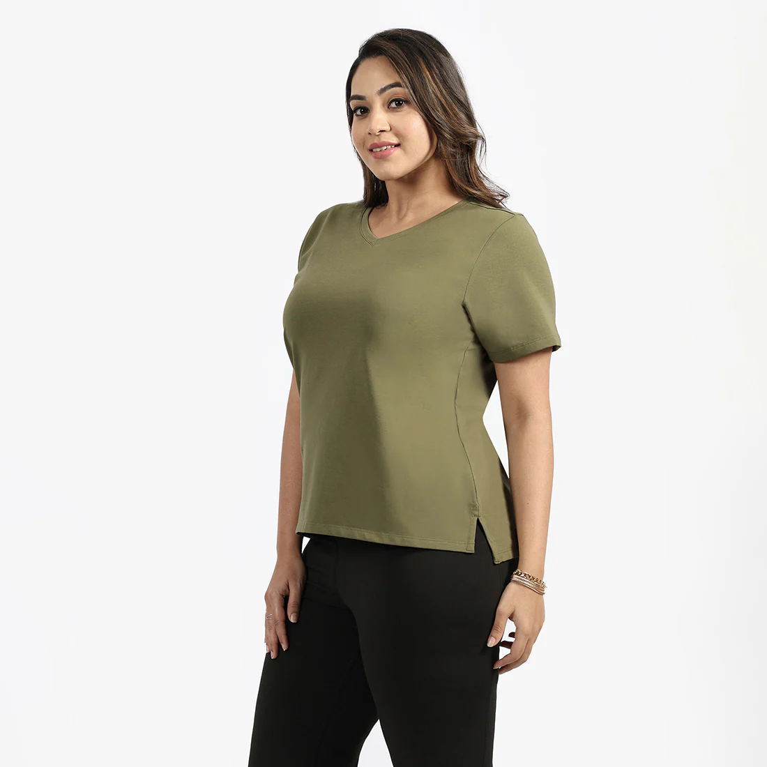 Last Tee - V Neck Half Sleeves - Image 104